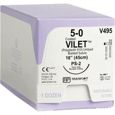 Vilet® PGLA Absorbable Braided Sutures, 12/Pkg 