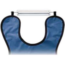 Tablier Cintre pour tablier standard – acier inoxydable enduit de blanc, 15"x 2"