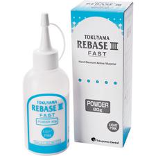Rebase III Hard Denture Reline Material Powder – 80 g Bottle, Light Pink