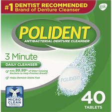 Polident® 3-Minute Antibacterial Denture Cleanser