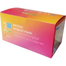 Masque chirurgical à boucles auriculaires Aurelia® – Niveau ASTM 3, sans latex, bleu, 50/emballage