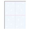 4-Up Vertical Laser Security Prescription Blanks, 8-1/2" W x 11" H (overall), 4-1/4" W x 5-1/2" H (detached), 1000 Rx/Pkg; 250 Sheets/Pkg