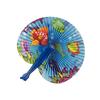 Tropical Fish Print Folding Fan, Multicolored, 10", 12/Pkg