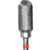 Tungsten Carbide Cutters – FX, X-Cut Fine, Red Ring - Cylinder, Round End, HM 72FX-060, HP, 6.0 mm Diameter, 13.7 mm Head Length