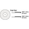 Disques de diamant Thin-Flex® - face unique sans mandrin, 7/8" de diamètre - 0.10 mm Thick, 45 Microns, Size 926-7