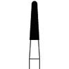 Piranha® Single Patient Use Diamonds – Round End Taper FG, 25/Pkg - Super Coarse, Size #855-014SC, 1.4 mm Diameter