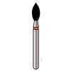 Fraises diamantées à usage unique x1 Alpen® – FG, très grossière, noire, 25/emballage - Football, # 368, 2.3 mm Diameter, 5.0 mm Length