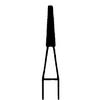 Diamond Instruments – FG, Medium, Blue, Cone, Flat End - 846-012-FG, 1.2 mm Head Diameter, 6.0 mm Head Length, 5/Pkg