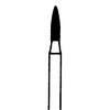 Diamond Instruments – FG, Fine, Red, Flame, Point End - 861F-012-FG, 1.2 mm Head Diameter, 5.0 mm Head Length, 5/Pkg