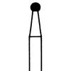 Instruments de diamant – FG, très grossière, noire, rond, 5/emballage - 801H-018-FG, 1.8 mm Head Diameter, 1.8 mm Head Length