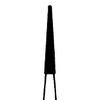 Diamond Instruments – FG, Medium, Blue, Cone, Flat End - 848-014-FG, 1.4 mm Head Diameter, 10.0 mm Head Length, 5/Pkg