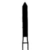 Instruments de diamant – FG, très grossière, noire, cylindrique, 5/emballage - 886H-014-FG, 1.4 mm Head Diameter, 10.0 mm Head Length