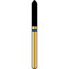 Alpen® Multi Use Diamond Burs – FG, Coarse, Blue, Cylinder Beveled End, 5/Pkg - # 878, 1.6  mm Diameter, 8.0  mm Length