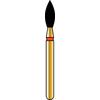 Fraises diamantées à usages multiples Alpen® – FG, oblongue - Extra Fine, Yellow, Pointed, # 368, 2.0  mm Diameter, 5.0  mm Length, 5/Pkg