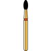 Fraises diamantées à usages multiples Alpen® – FG, oblongue - Super Coarse, Black, # 379, 2.3  mm Diameter, 5.0  mm Length, 5/Pkg