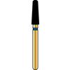 Alpen® Multi Use Diamond Burs – FG, Super Coarse, Black, Cone, 5/Pkg - Tapered Round End, # 855, 2.5  mm Diameter, 7.0  mm Length
