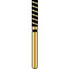Fraises diamantées Alpen® TurboCut™ - FG, très gros grain, noir, 5/emballage - Cylinder Flat End, # 837, 1.8 mm Diameter, 8.0 mm Length