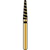 Fraises diamantées Alpen® TurboCut™ - FG, très gros grain, noir, 5/emballage - Tapered Round End, # 856, 1.8 mm Diameter, 8.0 mm Length