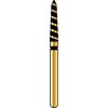 Fraises diamantées Alpen® TurboCut™ - FG, très gros grain, noir, 5/emballage - Curettage/Tapered Beveled End, # 878K, 1.8 mm Diameter, 8.0 mm Length