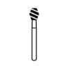 Fraises diamantées NTI® Turbo – FG, très grossière, noire, baril, No. SC811-T, 5/emballage