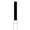 Fraises diamantées NTI® – FG, très grossière, cylindre à bout plat, 5/emballage - Modified Shoulder, # SC837KR, 1.2 mm Diameter, 8.0 mm Length