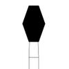 NTI® Diamond Burs – FG, Coarse, Barrel Flat End, # C811, 5/Pkg - 3.7 mm Diameter, 7.0 mm Length
