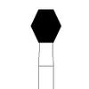 Fraises diamantées NTI® – FG, très grossière, cylindrique, no SC811, 5/emballage - 3.3 mm Diameter, 4.2 mm Length