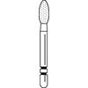 Two Striper® Diamond Burs – FG, Coarse, Green, Football, 5/Pkg - # 285, 2.3 mm Major/0.7 mm Minor Diameter, 5.0 mm Length, 5/Pkg