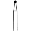 Instruments de diamant – FG, ultra fine, blanc, rond, taille nº 801U-016-FG, diamètre de 1,6 mm, longueur de 1,6 mm, 5/emballage