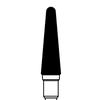 Couteaux universels NTI® - Coupe surtaillée fine, HP, 1,75"Longueur de tige, rouge - Round End Taper, Size UC079EF, 14 mm Head Length, 4.0 mm Diameter