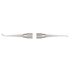 Spatule à sculpter – 4/5, discoïde/bec-de-corbin, double extrémité - 6 Satin Steel Handle