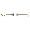 Composite Placement Instruments – # 2T Paddle/Condenser, Titanium Nitride Coated, DURALite® Round Handle, Stainless Steel, Double End - Composite Placement Titanium-Coated Instruments – 2T Paddle/Condenser, DuraLite Round Handle, Double End