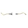 Composite Placement Instruments – LRT, Curved Paddle, Titanium Nitride Coated, DURALite® Round Handle, Stainless Steel, Double End - Composite Placement Titanium-Coated Instruments – Curved Paddle LRT, DuraLite Round Handle, Double End