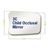 Miroirs photographiques intrabuccaux en rhodium Riofoto, enfant - 3 Occlusal