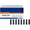 Compomère photopolymérisable à paillettes colorées Twinky Star - Recharge de capsules de 0,25 g, 25/emballage