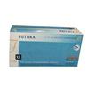 Futura™ Latex Exam Gloves – Powder Free, Teal Blue, 100/Box - Extra Large