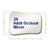 Miroirs photographiques intrabuccaux en rhodium Riofoto, adulte - 3 Occlusal