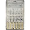 Patterson® Single Use Flex Files – 21 mm, Color-Coded Plastic Handles, 6/Pkg