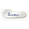 Miroirs photographiques intrabuccaux en rhodium Riofoto, adulte - 1 Buccal