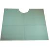 Contour Neck Patient Bibs - Blue, 3 Ply with 1 Ply Poly, 18" x 22", 400/Pkg