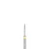 Fraises diamantées BluWhite – FG, fine, jaune, le Composite de finition, nº 4205 L, diamètre de 1,0 mm, longueur de mm 6,9, 5/emballage