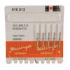 Diamond Instruments – FG, Wheel - Medium, Blue, Flat, 819-012-FG, 1.2 mm Head Diameter, 2.5 mm Head Length, 5/Pkg