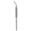 Manche de bistouri – acier inoxydable, arrondi - 5A, Angled