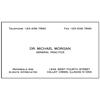 Classic® Linen 80 lb Business Cards, Personalized,  3-1/2" W x 2" H, 500/Pkg