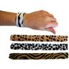 Animal Print Slap Bracelets, 9", Assorted, 12/Pkg