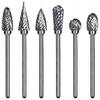Carbide Burs Assortment – Fine-Cut, 6/Pkg 