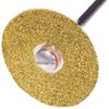 Diamond Discs Goldies®, 2.35 mm Shank Length, Ultra Fine, 220 mm Diameter, 1/Pkg - # 2652, Superflex, Full-Surface Double-Side, .18 mm Thickness