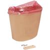 Récipient à déchets Handi-Hopper avec supports de fixation, beige - Handi-Hopper Waste Receptacle with Mounting Brackets, Beige