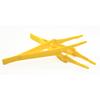 Tweezers Acid Resistant Plastic Yellow 5-3/4" 2/Pkg 