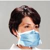 Masques Cover® PFL® à bandes auriculaires et à sécurité maximale – ASTM niveau 3, 50/boîte, 6 boîtes/caisse - Blue Stripe